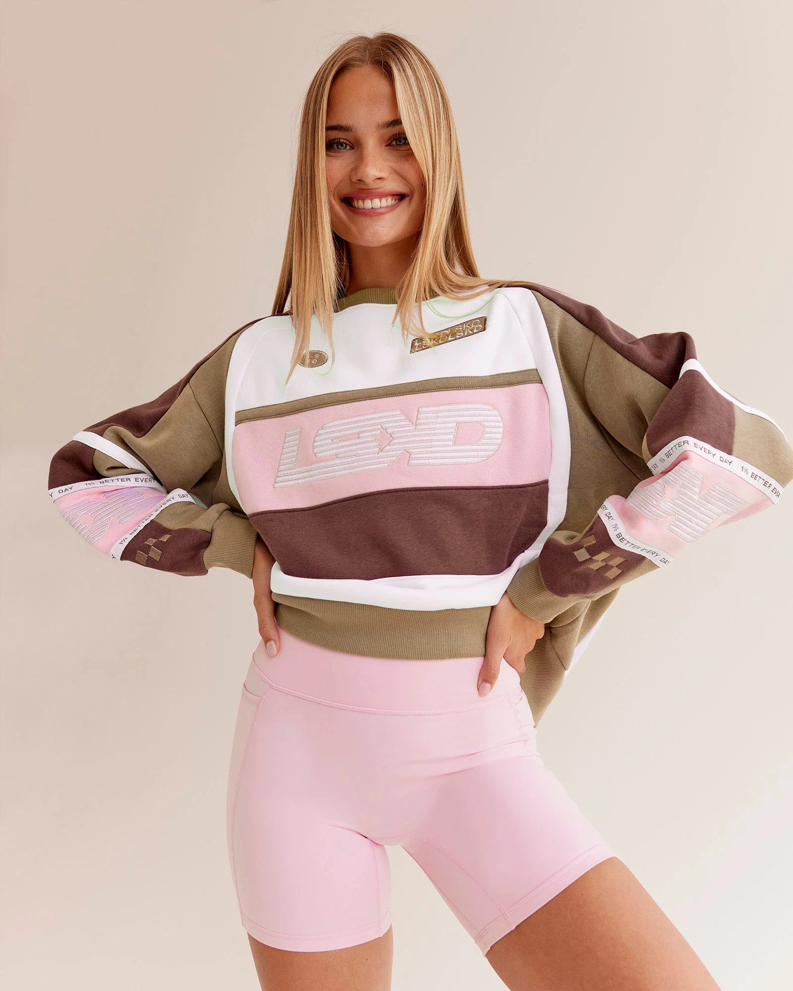Power Sweater - Cocoa Powder-Marshmallow | LSKD | LSKD