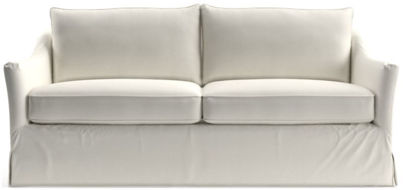 Keely Slipcovered Apartment Sofa + Reviews | Crate & Barrel | Crate & Barrel