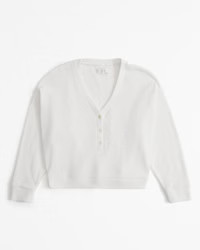 Lounge Cozy Rib Henley Crew | Abercrombie & Fitch (US)
