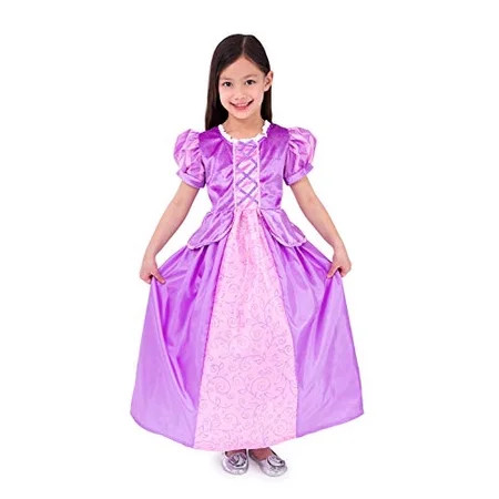 Little Adventures Rapunzel Princess Dress Up Costume (Large Age 5-7) Purple | Walmart (US)