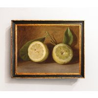 Lemons Still Life, Painting, Vintage Lemon Art Print, Kitchen/P899 | Etsy (US)