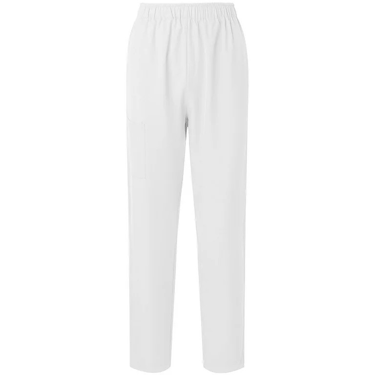 Wyobmus Casual Straight Leg Long Pants for Women Solid Color Elastic Waist Comfy Stretch Pull On ... | Walmart (US)