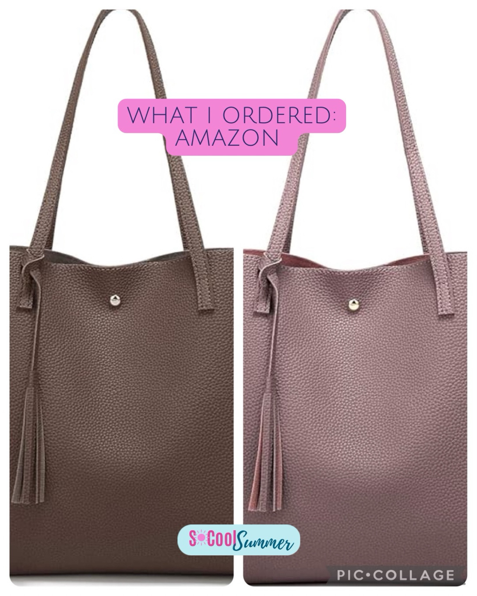 Brown bags on Amazon. My favorite totes under $20! Colors are Dark Pink and Coffee.

#hocsummer #coolsummer #lightsummer #truesummer #softsummer #pastelsummer #darksummer #brownsummer #sweetpeasummer #summerpalette #summerfinds

#LTKFindsUnder50 #LTKSeasonal #LTKSaleAlert