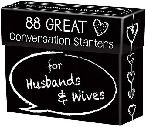 88 Great Conversation Starters for Husbands and Wives – Romantic Card Game for Married Couples – Chr | Amazon (US)