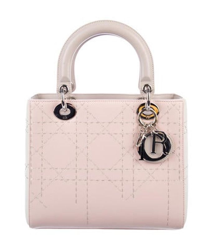 Christian Dior Tricolor Medium Lady Dior Bag pink Christian Dior Tricolor Medium Lady Dior Bag | The RealReal