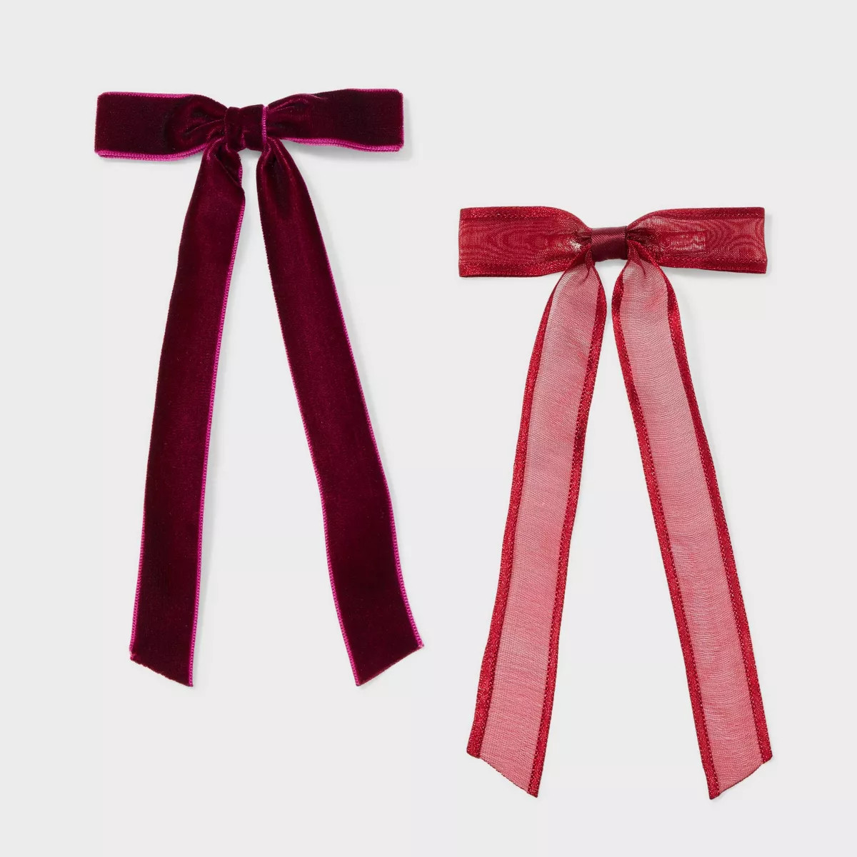 Velvet Bow Salon Hair Clip Set 2pc - A New Day™ | Target