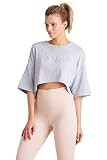 Zise Women's Standard Emmy Loose Crop T-Shirt, Heathered Grey, Medium | Amazon (US)