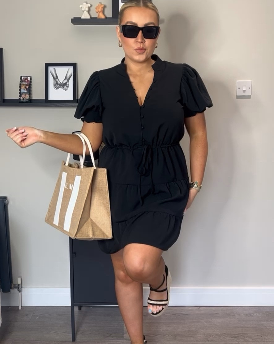 The perfect summertime LBD 🖤 paired with wedges and a summer style bag for a chic look ☀️ dress was from In The Style and is sadly out of stock but you can shop the wedges here! ITS have LOADS of gorg summer dresses in right now 😍

#LTKmidsize #LTKuk #LTKsummer