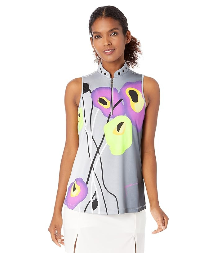 Jamie Sadock Poppies Racerback Sleeveless Top | Zappos