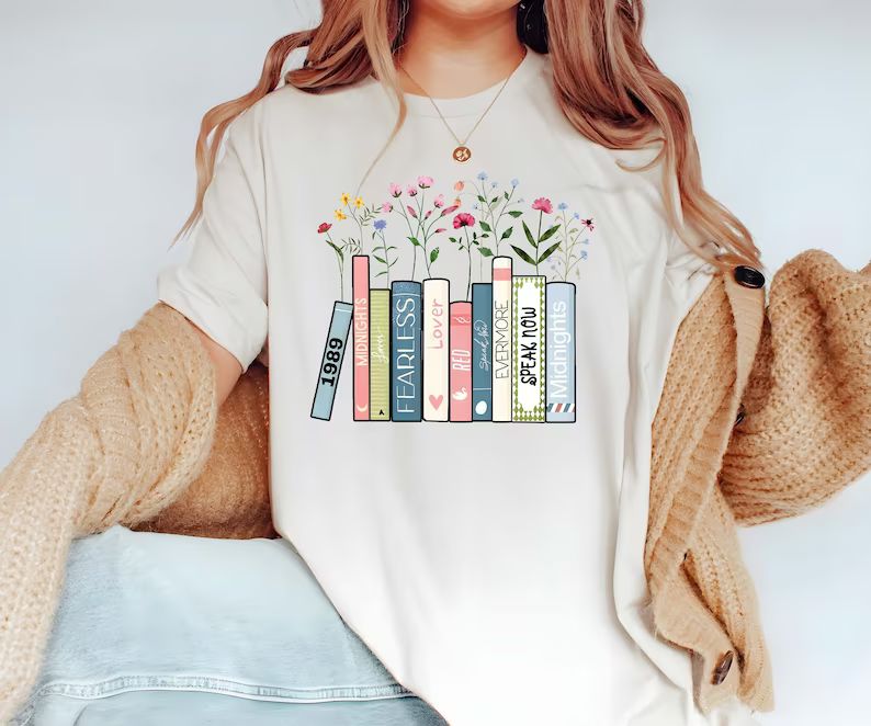 Book Shirt Albums as Books T-shirt Trendy Aesthetic for Book - Etsy | Etsy (US)