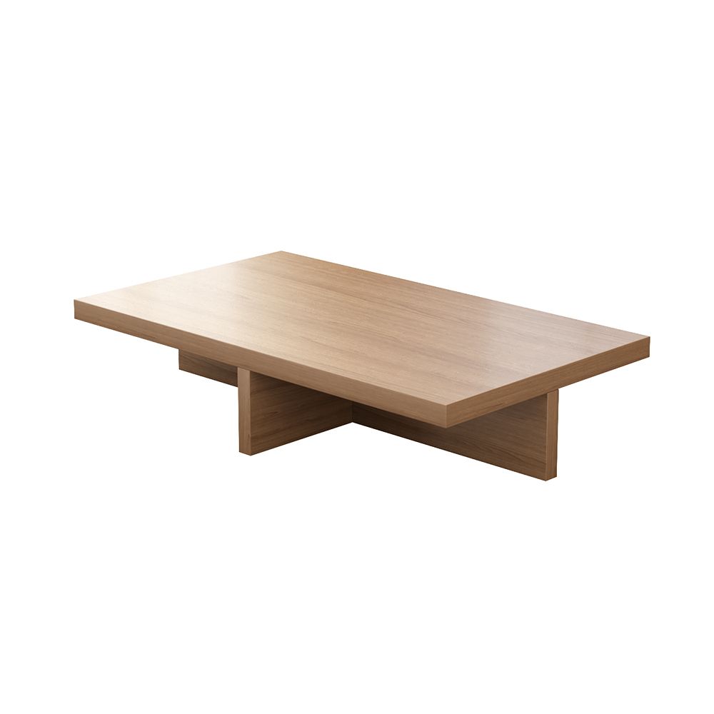 Farmhouse Wood Coffee Table Rectangle-shaped in Natural Rustic | Homary.com
