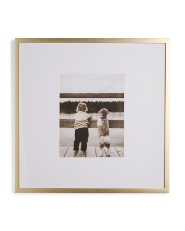 24x24 Matted To 11x14 Thin Metallic Portrait Wall Frame | TJ Maxx