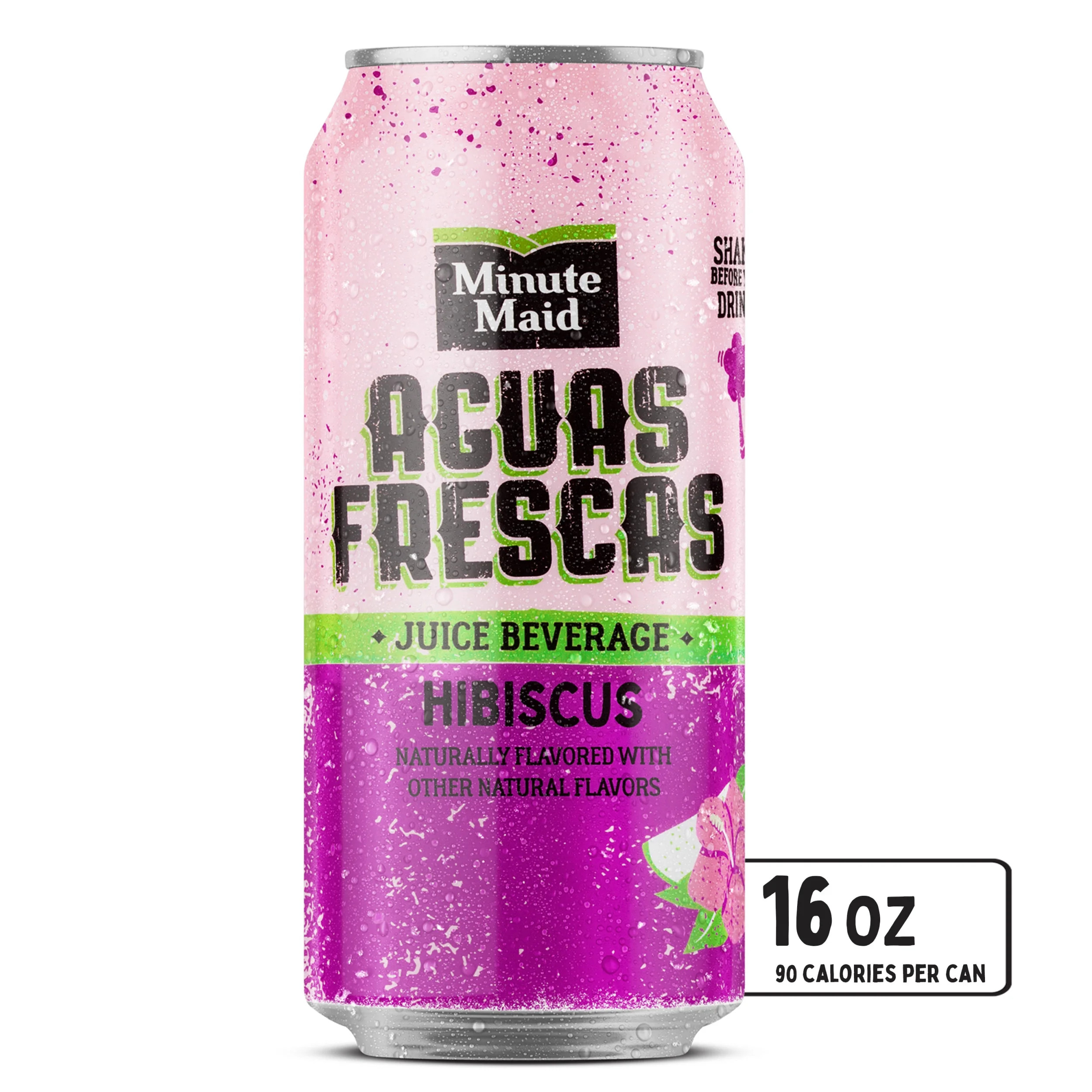 Minute Maid Aguas Frescas Hibiscus Juice Drink Can, 16 fl oz | Walmart (US)