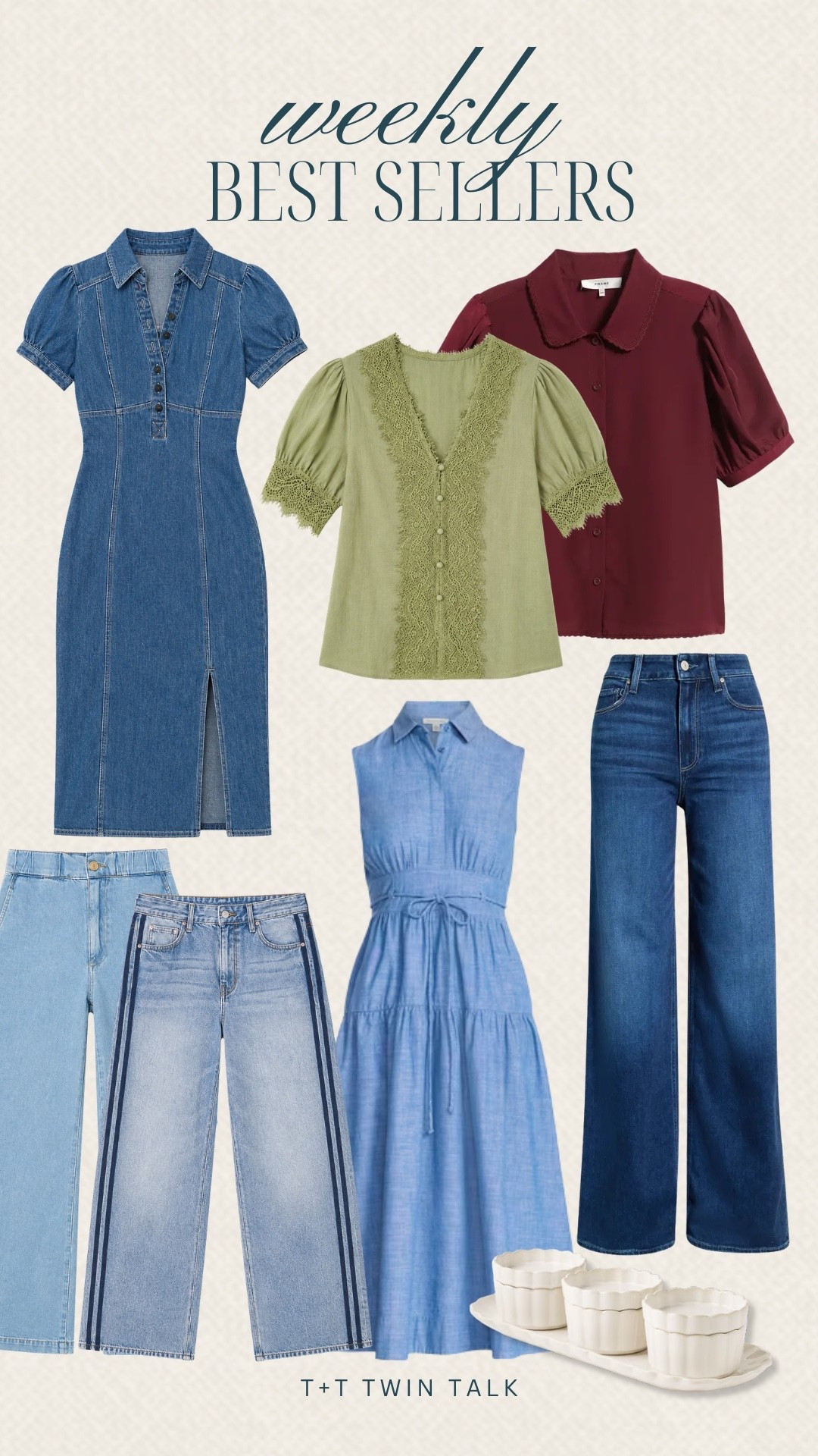 Weekly best sellers are here! Denim is a hot item whether is be dresses or pants! You know how much we love our sweatpants jeans so we aren’t surprised they landed on this weeks best sellers list!

#LTKdayinmylife #LTKgrwm #LTKootd