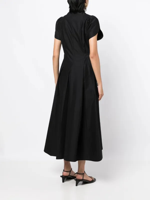high-neck flared midi dress | Farfetch (CN)