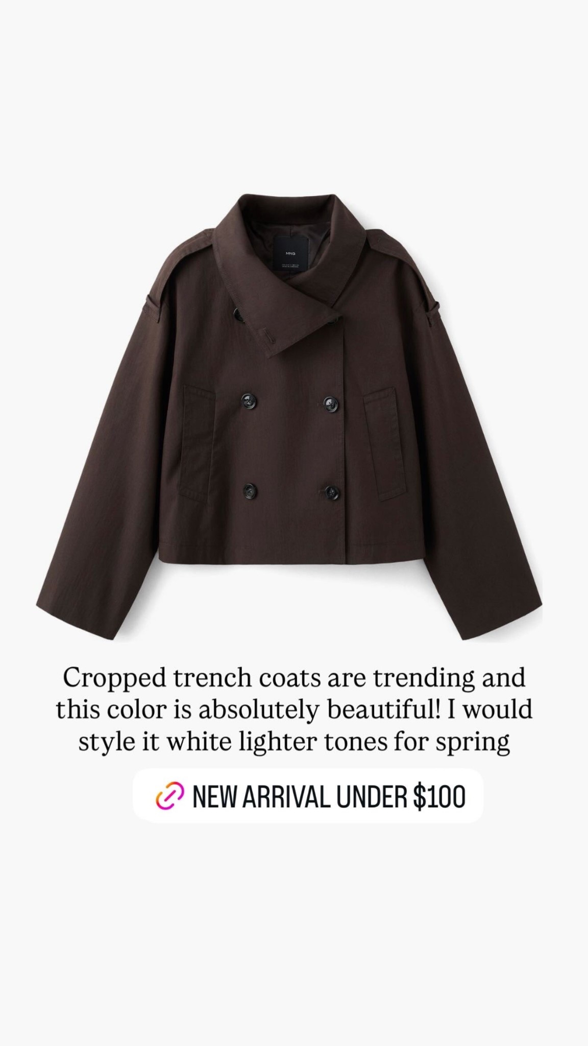 Cropped trench coats are trending and this color is absolutely beautiful! I would style it with lighter tones for spring  

#LTKootd #LTKSeasonal #LTKgrwm