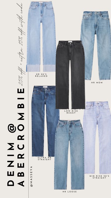 Abercrombie denim is 25% off plus an extra 15% off with code DENIMAF

Abercrombie jeans, denim on sale, Abercrombie sale, wide leg jeans, baggy jeans, 90s jeans, spring style, spring sale 

#LTKfindsunder100 #LTKfindsunder50 #LTKstyletip