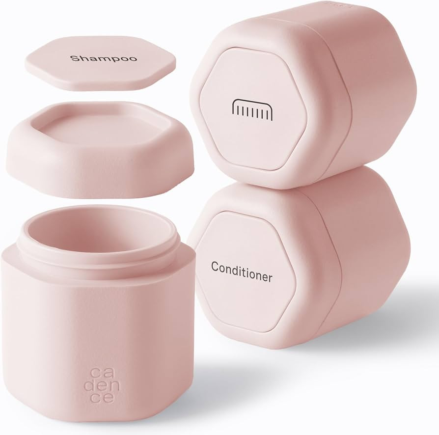 Cadence Travel Containers Haircare Capsule Set - Magnetic Containers with Lids,Carry On Travel Es... | Amazon (US)