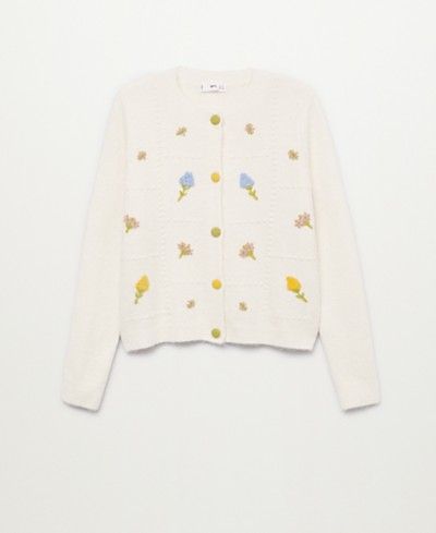 MANGO Women's Flowers Knit Sweater & Reviews - Women - Macy's | Macys (US)
