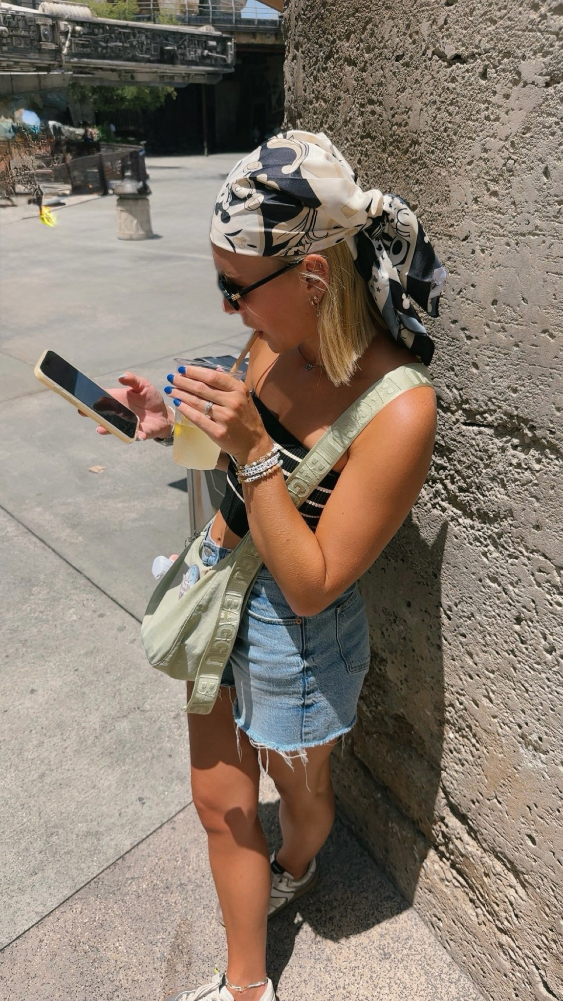Cool girl Disney outfit!! Linked what I could! My exact scarf is still in stock in the parks🖤 

Disney outfit, cool girl, Disney fashion, Disney outfit idea

#LTKootd