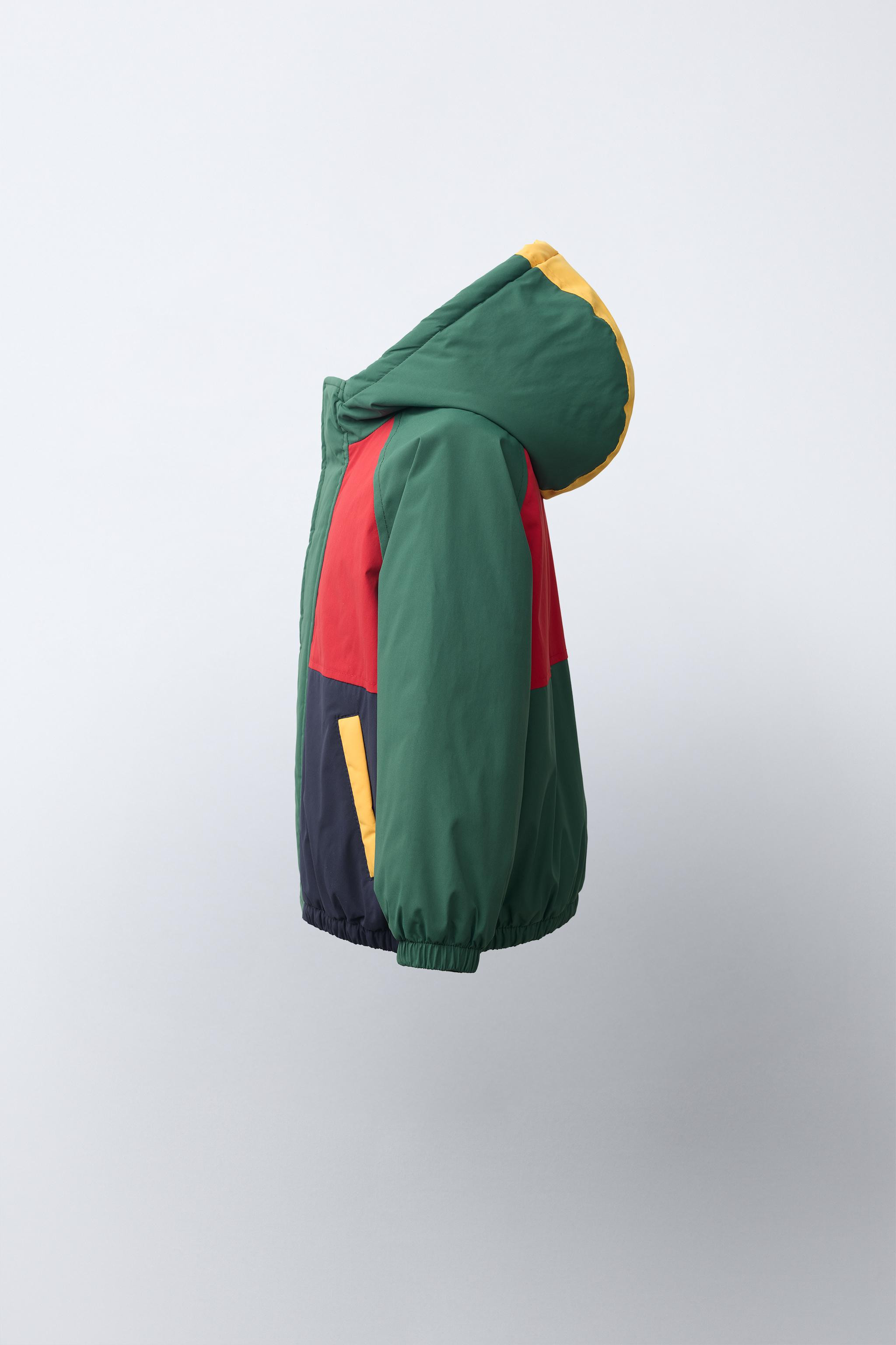 WATER REPELLENT COLORBLOCK PUFFER JACKET | Zara US