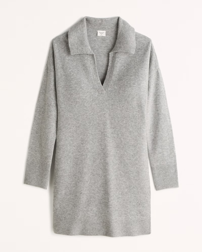 Women's Collared Easy Mini Sweater Dress | Women's Dresses & Jumpsuits | Abercrombie.com | Abercrombie & Fitch (US)