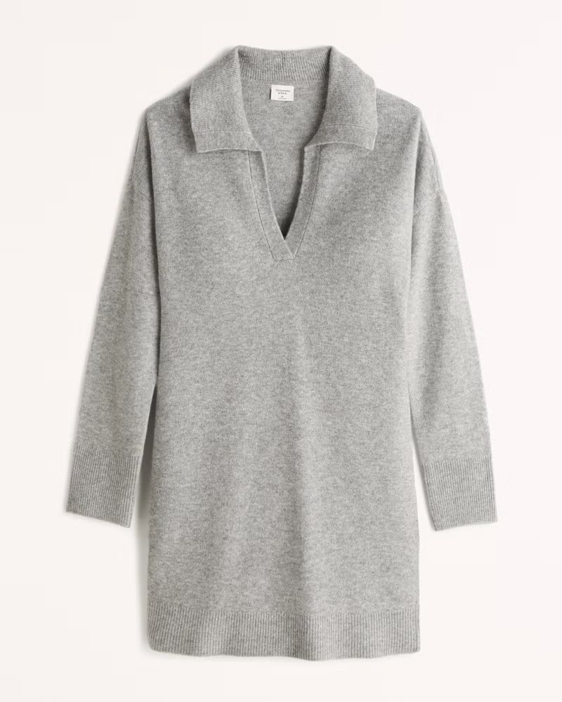 Women's Collared Easy Mini Sweater Dress | Women's Dresses & Jumpsuits | Abercrombie.com | Abercrombie & Fitch (US)