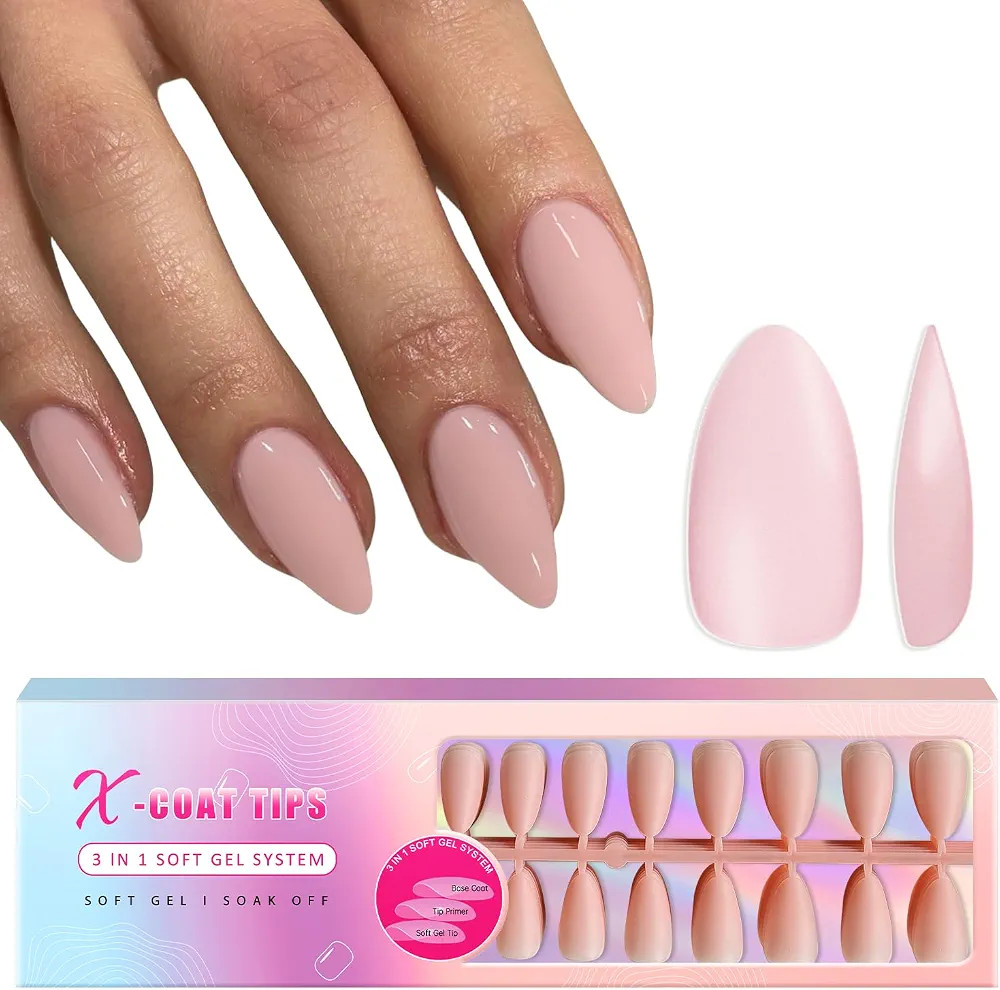 KQueenest Lot de 15 faux ongles en gel - Amande moyenne - Acrylique doux - Pré-coloré - Épais ... | Amazon (CA)