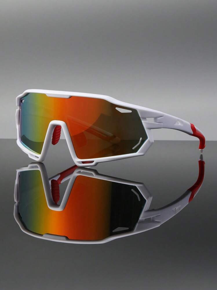 Festive Party Decorative Glasses Sunblock Fashion Glasses Large Frame Dazzling Coated Lens Face S... | SHEIN