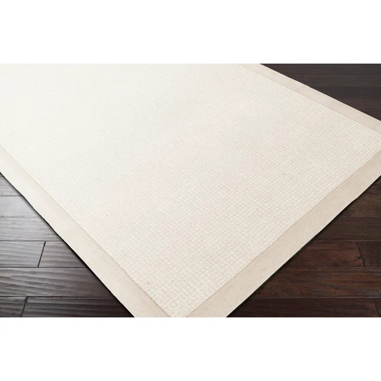 Viveiros Handmade Wool Light Gray/Cream Rug | Wayfair North America