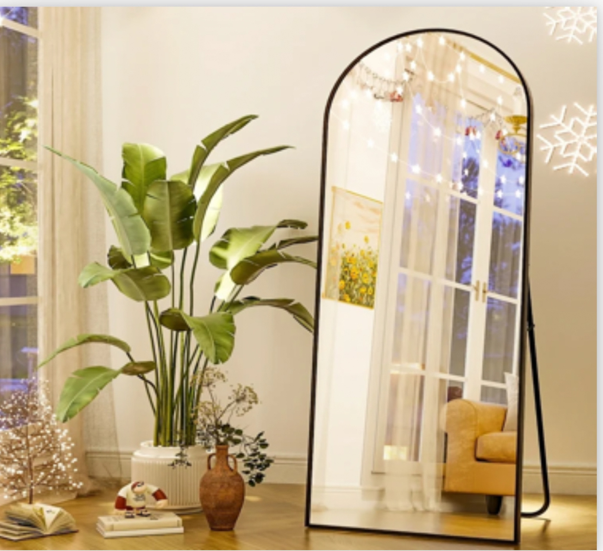 BEAUTYPEAK Arched Full Length Floor Mirror 64"x21.1" Full Body Standing Mirror,Black 
Now $59.98
(You save $139.02)

#LTKhome #LTKfindsunder100 #LTKsalealert