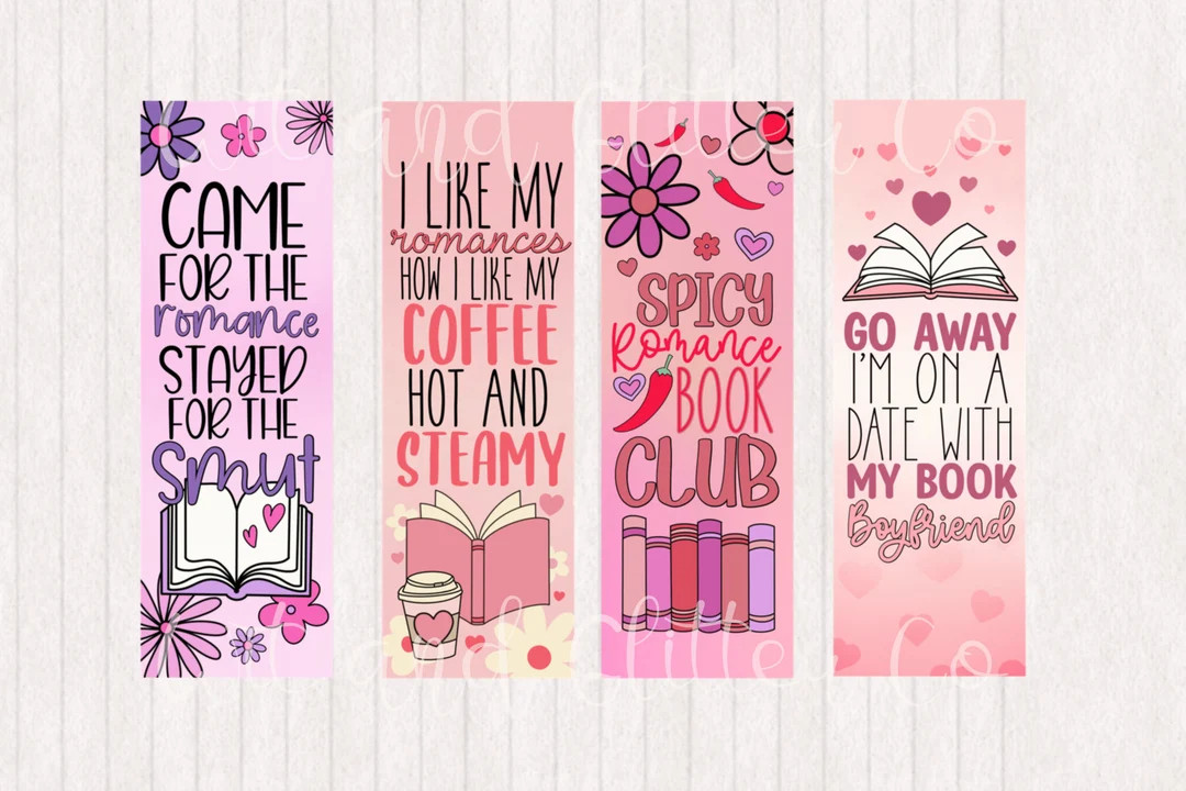 Spicy Romance Reader Bookmarks Digital Printable Bookmarks Digital Bookmark Instant Download - Et... | Etsy (US)