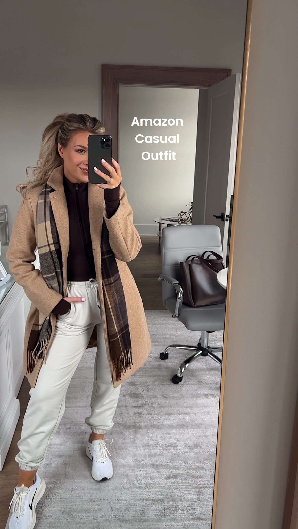 Obsessed with this active wear set from Amazon that easily turned into an elevated casual outfit for Christmas shopping!! Love the whole fit!! 

Neutral outfit, winter outfit, casual outfit, elevated 

#LTKootd #LTKFindsUnder50