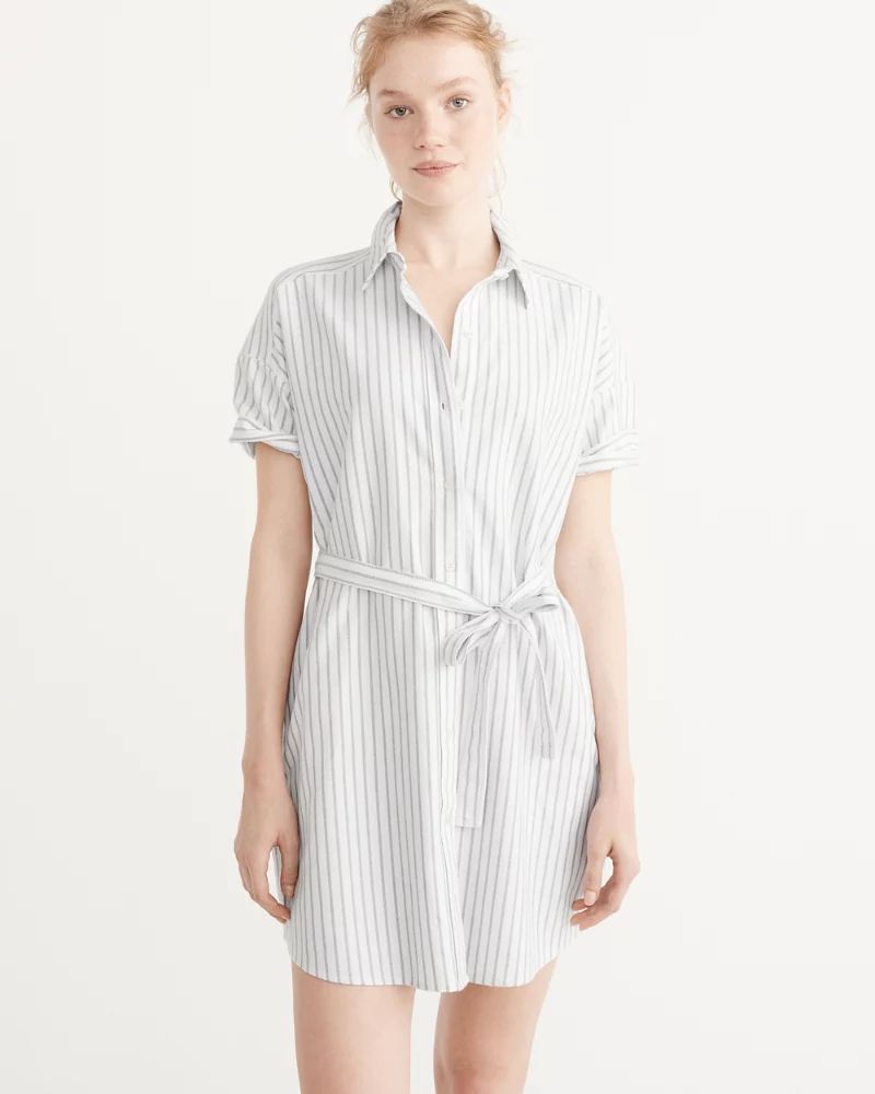 Short-Sleeve Shirt Dress | Abercrombie & Fitch US & UK