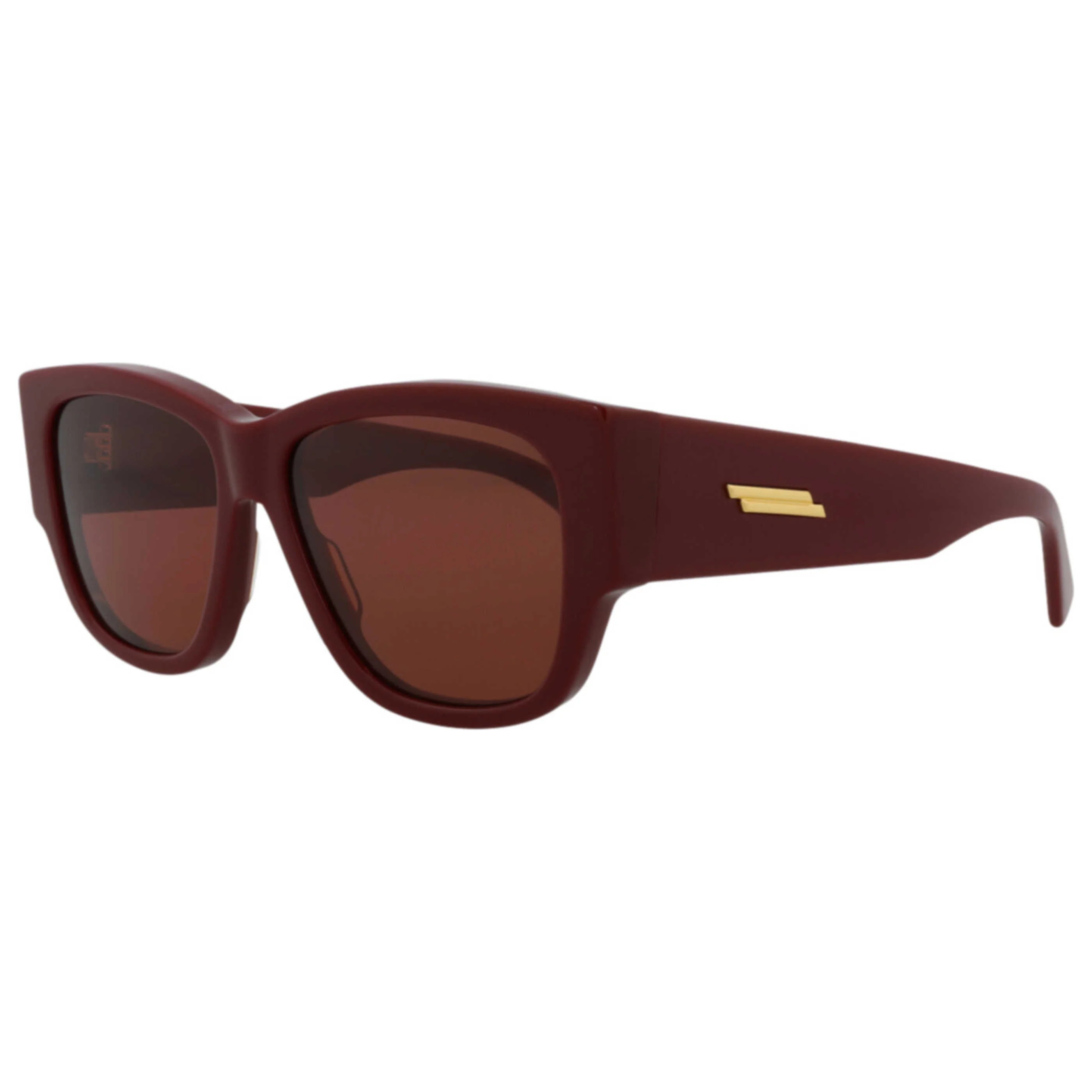 Bottega Veneta BV1026S30008355003 Square-Frame Sunglasses — Burgundy | Italist Inc.