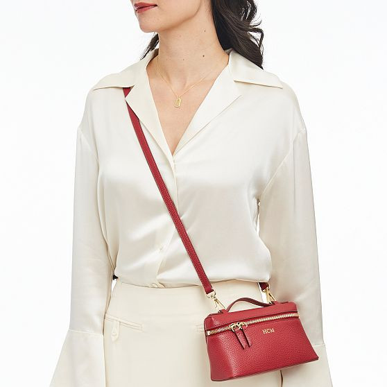 Top Handle Leather Crossbody Bag | Mark and Graham