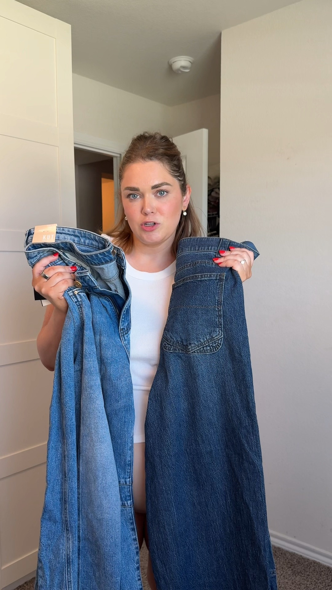 Barrel jeans from Nordstrom anniversary sale wearing 14 in both

#LTKPlusSize #LTKMidsize #LTKSaleAlert