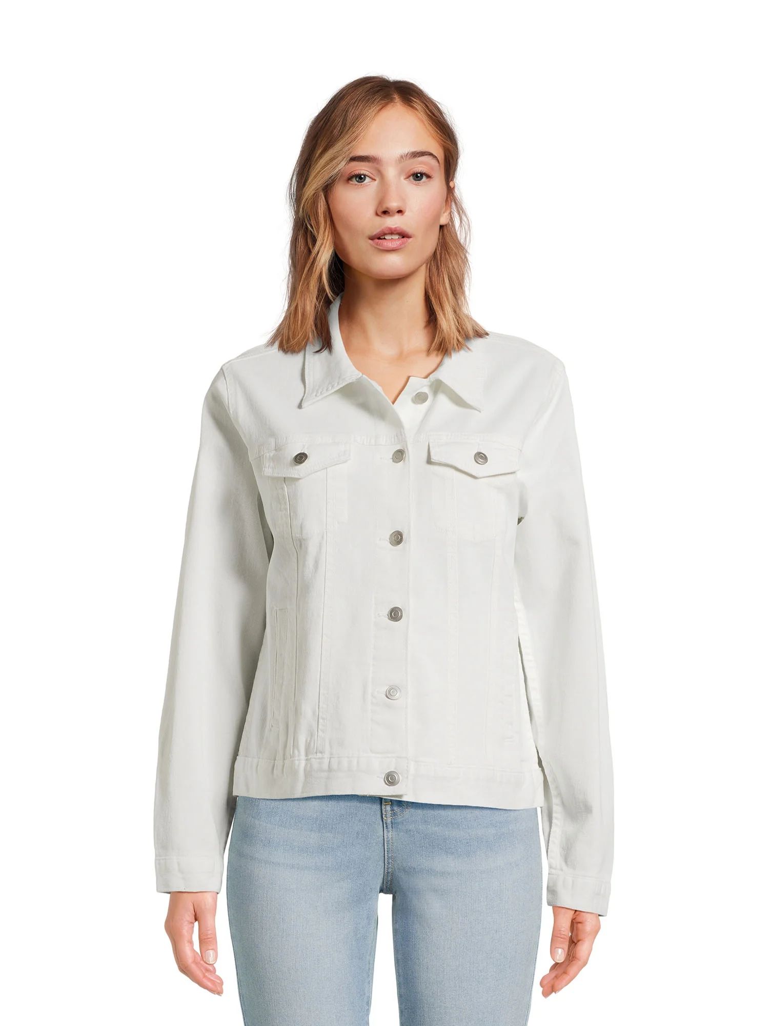 Time and Tru Women's Denim Jacket, Sizes XS-XXXL - Walmart.com | Walmart (US)