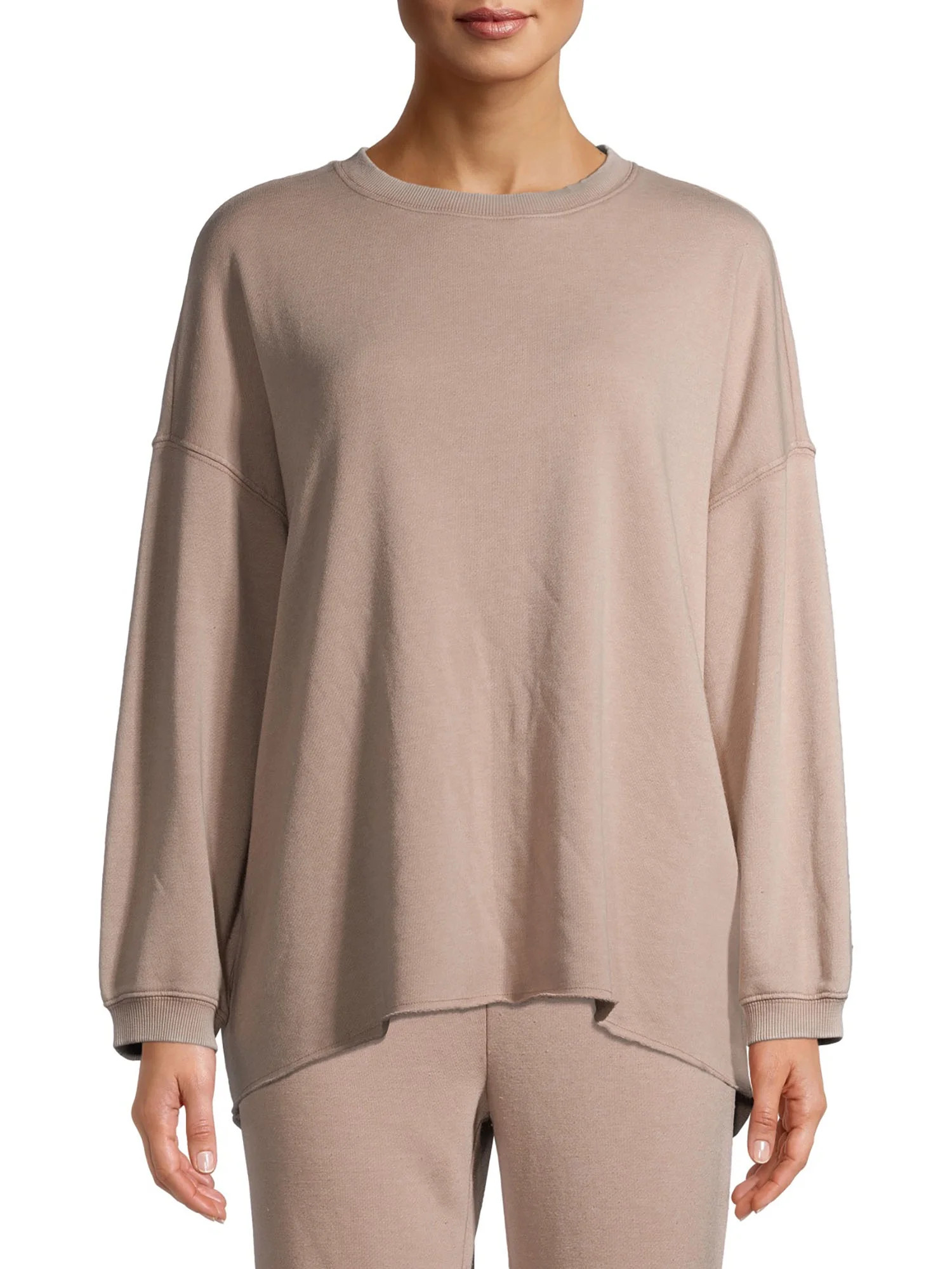 Secret Treasures Women's and Women's Plus Oversized Long Sleeve Lounge Top | Walmart (US)