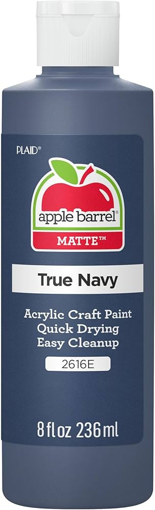 Apple Barrel Acrylic Paint in Assorted Colors (8 oz), K2616 True Navy- (Pack of 1) | Amazon (US)