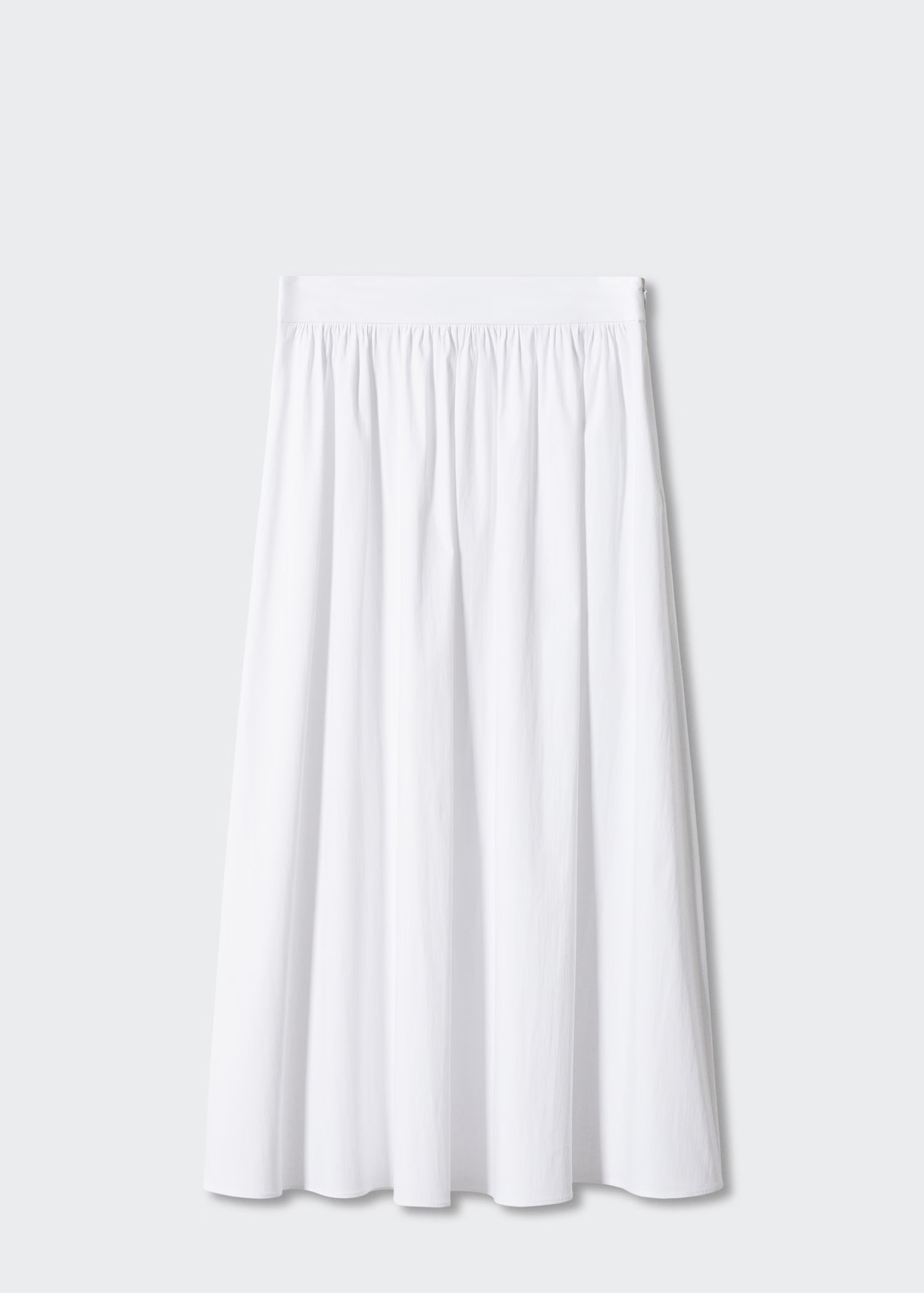 Pleat detail long skirt | MANGO (UK)