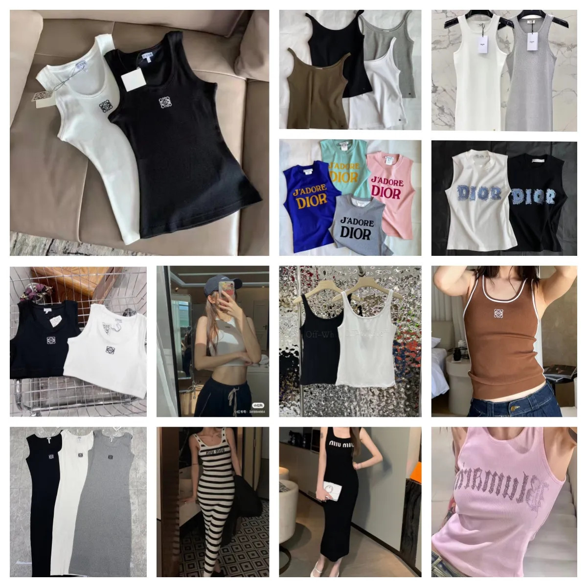 Brand Dupe Newchic Clothing Fashion Short Sleeve Vests for Men or Women Women's Top Black White S... | DHGate