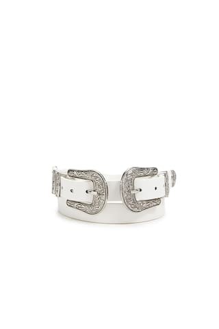 Faux Leather Double-Buckle Hip Belt | Forever 21 (US)