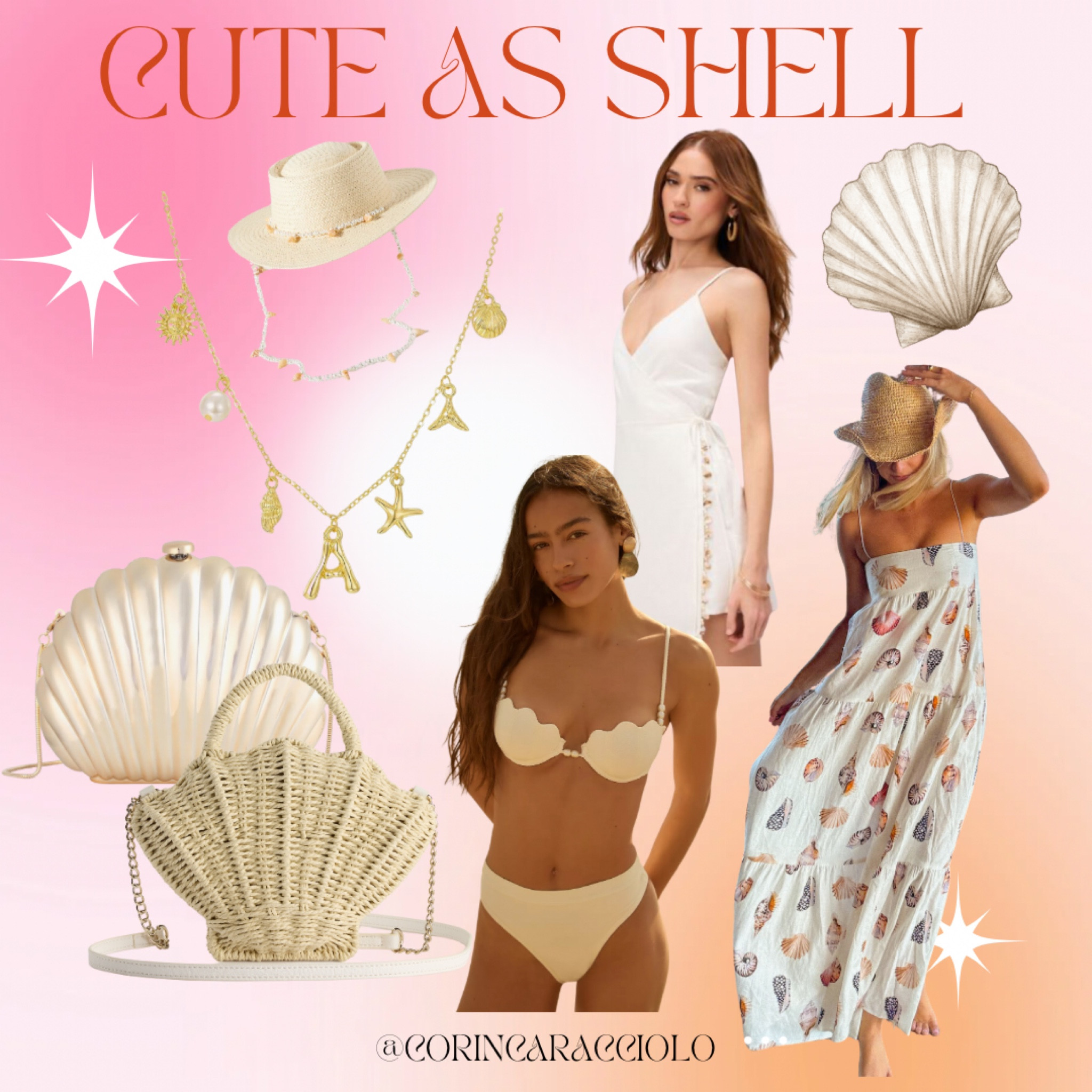 Summer looks
Seashell accessories
Shell bag / Shell dress


#LTKFindsUnder50 #LTKSwim #LTKSaleAlert