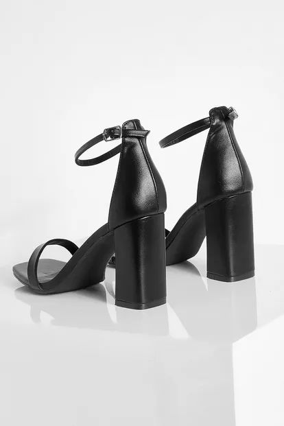Barely There Two Part Block Heel | Boohoo.com (UK & IE)
