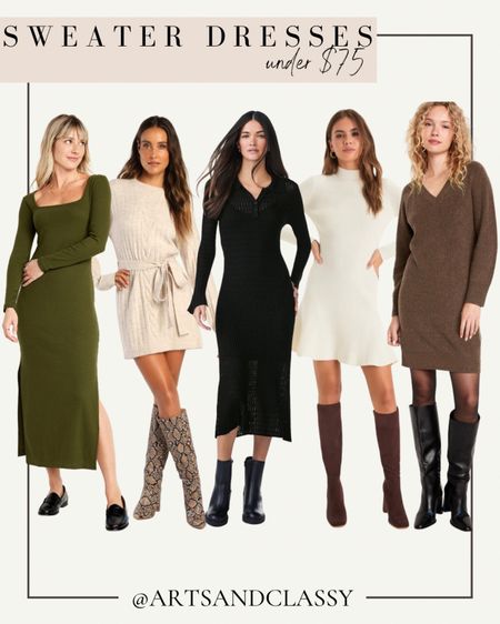 Sweater dresses are perfect for the colder weather seasons of Fall and Winter! These dresses are great because you can dress them up or down depending on the occasion! 

#LTKsalealert #LTKstyletip #LTKfindsunder100