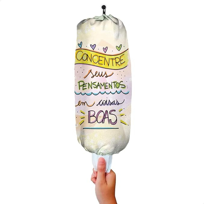 Puxa Saco de Tecido Porta Sacolas Plásticas Dispenser Decorativo para Cozinha – Estampa Divert... | Amazon (BR)