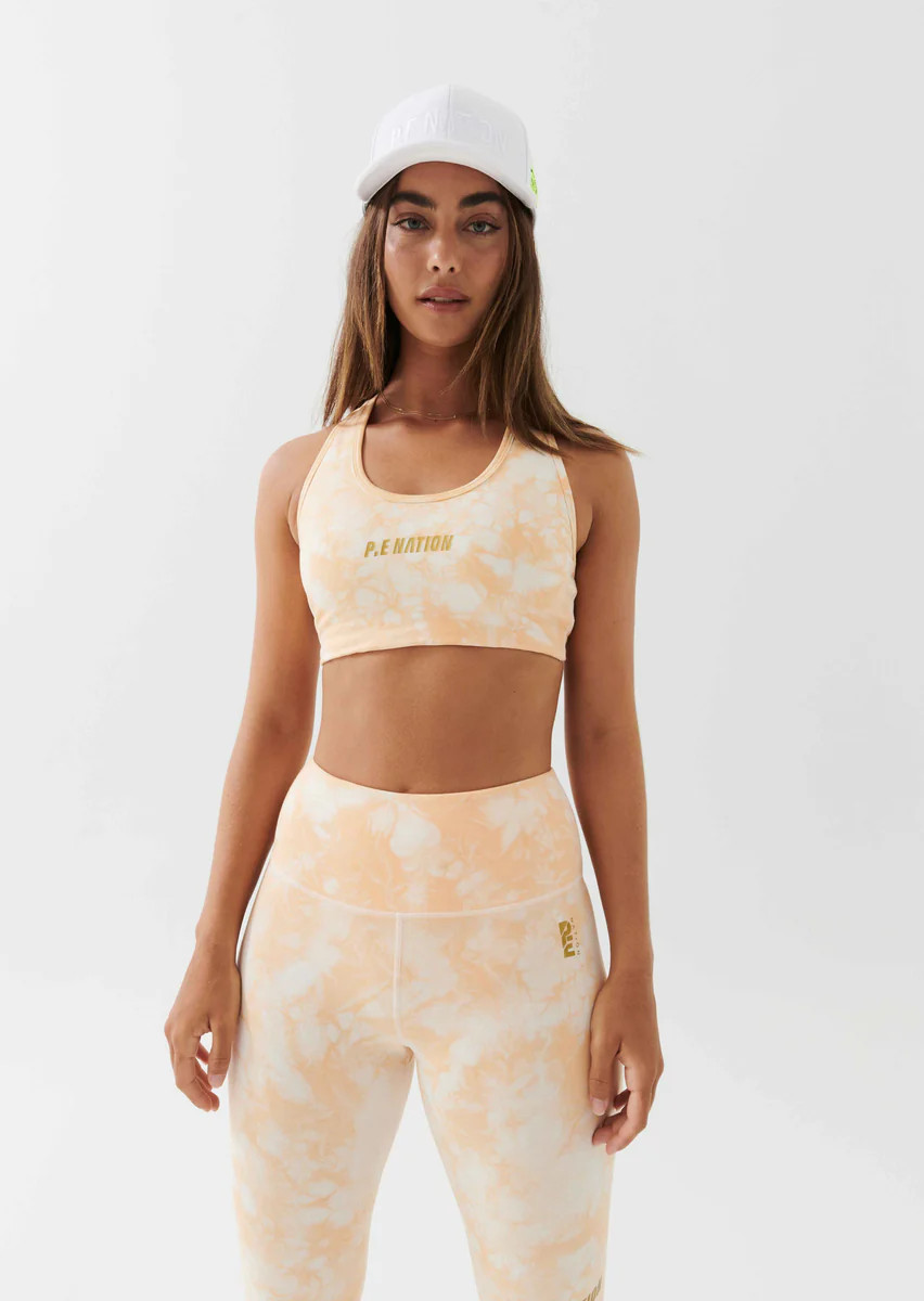 React Sports Bra | Golden Sand | P.E Nation | P.E Nation