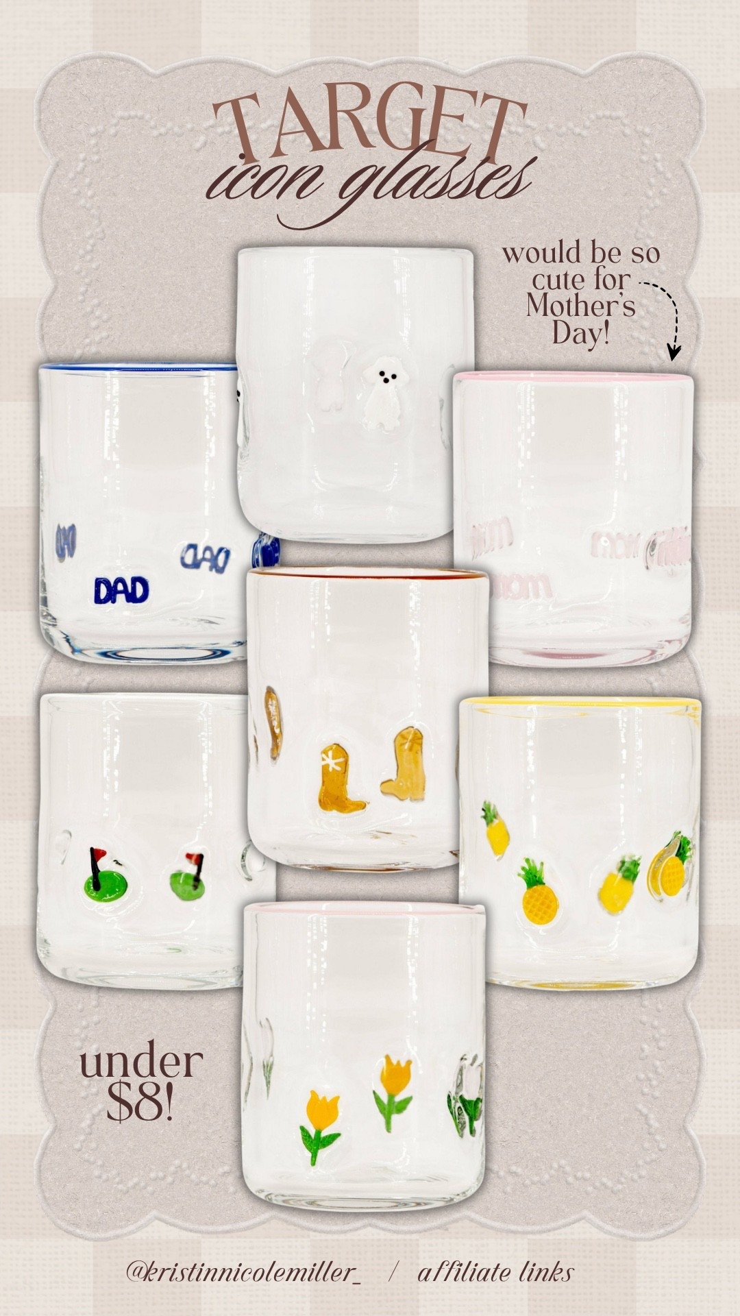 The cutest icon cups from Target! So affordable + fun! 🤩 

Seasonal just dropped icon cups glasses juice coffee latte iced look for less under $10



#LTKHome #LTKdayinmylife #LTKmomlife