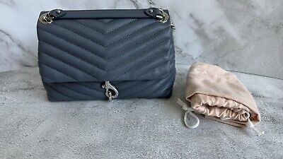 EUC - Rebecca Minkoff Edie Crossbody Leather Shoulder Bag - Luna | eBay AU